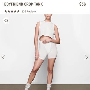 Skims Boyfriend Crop Tank